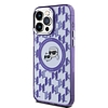 Karl Lagerfeld IML Monogram Karl & Choupette fej MagSafe iPhone 15 Pro tok - lila