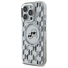 Karl Lagerfeld IML Monogram Karl & Choupette Head MagSafe iPhone 16 Pro tok - átlátszó