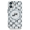 Karl Lagerfeld IML Monogram Karl & Choupette Head MagSafe iPhone 16 tok - átlátszó