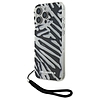 Karl Lagerfeld IML Zebra mintás és vezetékes iPhone 16 Pro Max tok - fekete