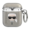 Karl Lagerfeld KLA2UKHGK AirPods borító black/fekete csillogó Karl feje