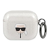 Karl Lagerfeld KLA3UKHGS AirPods 3 borító ezüst/ezüst Glitter Karl feje