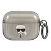 Karl Lagerfeld KLAPUKHGK AirPods Pro borító csarny/fekete csillogó Karl´s Head