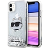 Karl Lagerfeld KLHCN61LNCHCS iPhone 11/ XR ezüst/ezüst keménytok Glitter Choupette Head