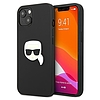 Karl Lagerfeld KLHCP13SPKMK iPhone 13 mini 5,4" fekete/fekete keménytokos bőr Ikonik Karl`s Head Metal