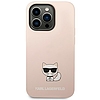 Karl Lagerfeld KLHCP14LSLCTPI iPhone 14 Pro 6.1" kemény tokos világos rózsaszín / világos rózsaszín szilikon Choupette Body