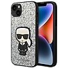 Karl Lagerfeld KLHCP14MGFKPG iPhone 14 Plus 6,7" keménytokos ezüst / ezüst Glitter Flakes Ikonik