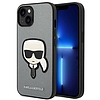 Karl Lagerfeld KLHCP14MSAPKHG iPhone 14 Plus 6,7" ezüst/ezüst kemény tok, Saffiano Karl fejfoltja