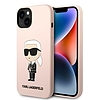 Karl Lagerfeld KLHCP14MSNIKBCP iPhone 14 Plus 6.7" kemény tokos rózsaszín/rózsaszín szilikon ikon