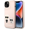 Karl Lagerfeld KLHMP14MSSKCI iPhone 14 Plus 6.7" kemény tok világos rózsaszín / világos rózsaszín szilikon Karl & Choupette Magsafe