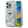 Karl Lagerfeld Liquid Glitter Choupette Head Magassafe tok iPhone 16 Pro Max készülékhez - átlátszó