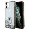 Karl Lagerfeld Liquid Glitter Choupette tok iPhone 11 / Xr telefonhoz - átlátszó