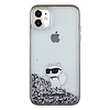 Karl Lagerfeld Liquid Glitter Choupette tok iPhone 11 / Xr telefonhoz - átlátszó