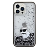 Karl Lagerfeld Liquid Glitter Choupette tok iPhone 13 Pro / 13-hoz - átlátszó