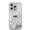 Karl Lagerfeld Liquid Glitter Karl Head MagSafe tok iPhone 15 Pro-hoz - átlátszó