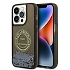 Karl Lagerfeld Liquid Glitter RSG tok iPhone 14 Pro-hoz - fekete