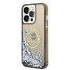 Karl Lagerfeld Liquid Glitter RSG tok iPhone 14 Pro Max telefonhoz - fekete