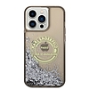 Karl Lagerfeld Liquid Glitter RSG tok iPhone 14 Pro Max telefonhoz - fekete