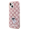 Karl Lagerfeld Monogram Choupette tok iPhone 15-höz - rózsaszín