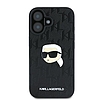 Karl Lagerfeld Monogram Karl fejtű iPhone 16 tok - fekete