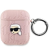 Karl Lagerfeld Monogram Karl Head tok AirPods 1/2-hez - rózsaszín