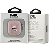 Karl Lagerfeld Monogram Karl Head tok AirPods 1/2-hez - rózsaszín