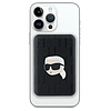 Karl Lagerfeld Powerbank induktív KLPB5FPGKSKIHK 16W 5000mAh fekete/fekete Karl Head Pin MagSafe