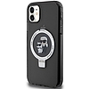 Karl Lagerfeld Ring Stand Karl&Choupette MagSafe tok iPhone 11 / Xr telefonhoz - fekete