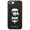 Karl Lagerfeld Saffiano Karl&Choupette Head tok iPhone 7 Plus / iPhone 8 Plus készülékhez - fekete