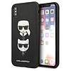 Karl Lagerfeld Saffiano Karl&Choupette Head tok iPhone XS Max készülékhez - fekete