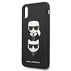 Karl Lagerfeld Saffiano Karl&Choupette Head tok iPhone X/XS-hez - fekete