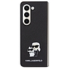 Karl Lagerfeld Saffiano Karl&Choupette Pin tok Samsung Galaxy Z Fold 5-höz - fekete