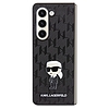 Karl Lagerfeld Saffiano Monogram Ikonik Pin tok Samsung Galaxy Z Fold 5-höz - fekete