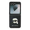 Karl Lagerfeld Saffiano monogram tok Samsung Galaxy Z Flip 6 telefonhoz - fekete