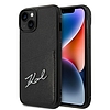 Karl Lagerfeld Signature Logo Cardslot tok iPhone 14 Plus készülékhez - fekete