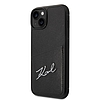 Karl Lagerfeld Signature Logo Cardslot tok iPhone 14 Plus készülékhez - fekete