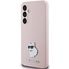 Karl Lagerfeld Silicone Choupette fém tűs tok Samsung Galaxy S23 FE-hez - rózsaszín