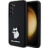 Karl Lagerfeld Silicone Choupette fém tűs tok Samsung Galaxy S23-hoz - fekete