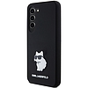 Karl Lagerfeld Silicone Choupette fém tűs tok Samsung Galaxy S23-hoz - fekete