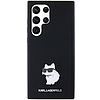 Karl Lagerfeld Silicone Choupette fém tűs tok Samsung Galaxy S23 Ultra készülékhez - fekete