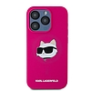 Karl Lagerfeld Silicone Choupette Head MagSafe tok iPhone 15 Pro-hoz - rózsaszín