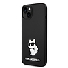 Karl Lagerfeld Silicone Choupette tok iPhone 14 Plus-hoz - fekete