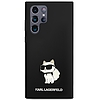 Karl Lagerfeld Silicone Choupette tok Samsung Galaxy S24 Ultra készülékhez - fekete