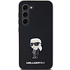 Karl Lagerfeld Silicone Ikonik fém tűs tok Samsung Galaxy S23+ telefonhoz - fekete