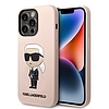 Karl Lagerfeld Silicone Ikonik MagSafe tok iPhone 14 Pro-hoz - rózsaszín