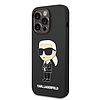 Karl Lagerfeld Silicone Ikonik tok iPhone 14 Pro-hoz - fekete