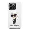 Karl Lagerfeld Silicone Ikonik tok iPhone 14 Pro Max telefonhoz - fehér