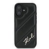 Karl Lagerfeld steppelt Signature iPhone 16 Plus tok - fekete