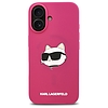 Karl Lagerfeld szilikon Choupette fejnyomat MagSafe iPhone 16 tok - fukszia