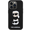 Karl Lagerfeld szilikon Karl&Choupette Head tok iPhone 15 Pro-hoz - fekete